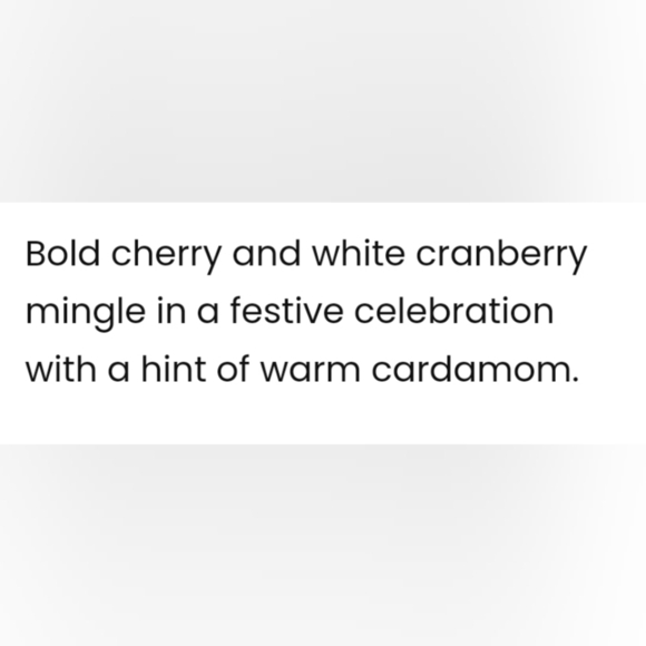 Scentsy Cranberry & Cardamom Scent Wax Melt Bar Red Cherry White Cranberry - Picture 3 of 4